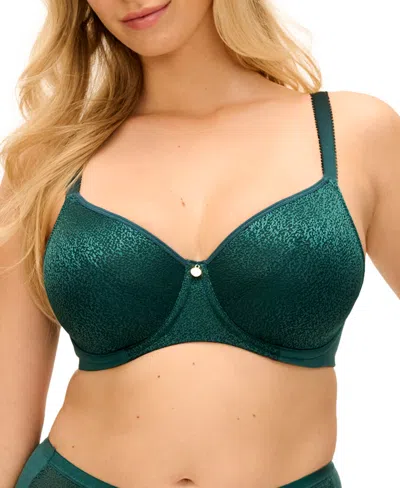 Fantasie Women's Demure Lace Side Support Bra In Forest Green