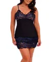 Fantasie Emmaline V-back Lace Chemise In Blue