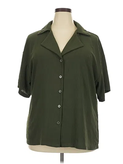 Pre-owned Fantaslook 3/4 Sleeve Blouse In Green