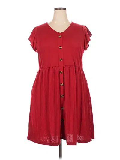 Pre-owned Fantaslook Casual Dress In Red