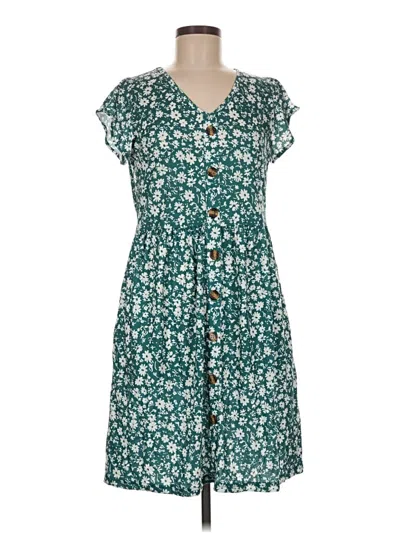 Pre-owned Fantaslook Casual Dress In Teal