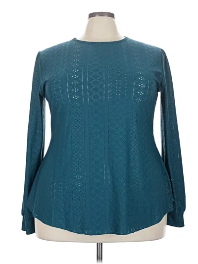 Pre-owned Fantaslook Long Sleeve Blouse In Blue
