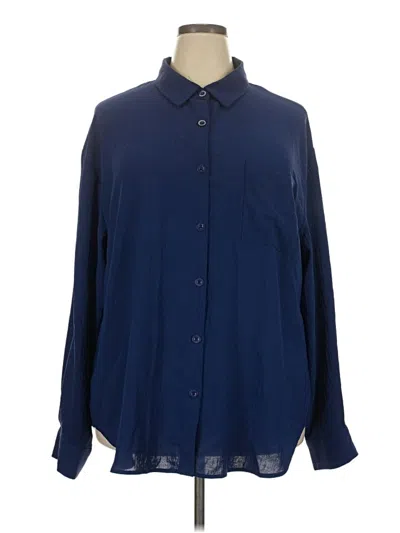 Pre-owned Fantaslook Long Sleeve Blouse In Blue