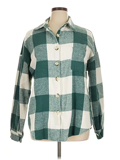 Pre-owned Fantaslook Long Sleeve Blouse In Green