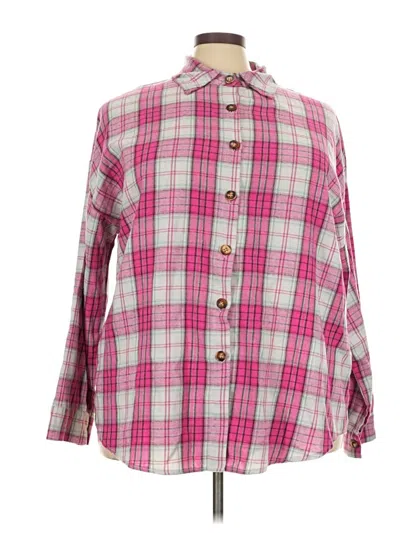 Pre-owned Fantaslook Long Sleeve Blouse In Pink