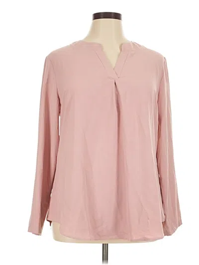 Pre-owned Fantaslook Long Sleeve Blouse In Pink