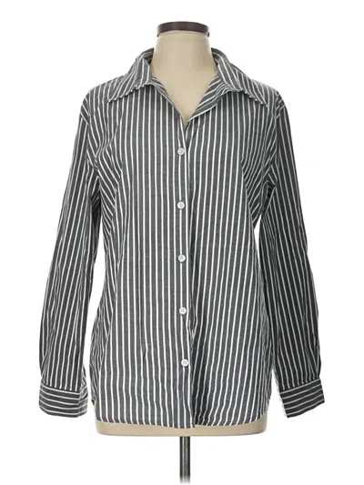 Pre-owned Fantaslook Long Sleeve Blouse In Silver