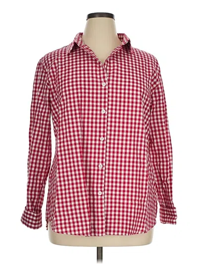 Pre-owned Fantaslook Long Sleeve Button Down Shirt In Red