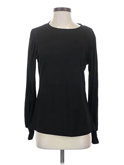 Pre-owned Fantaslook Long Sleeve Top Black Crew Neck Tops