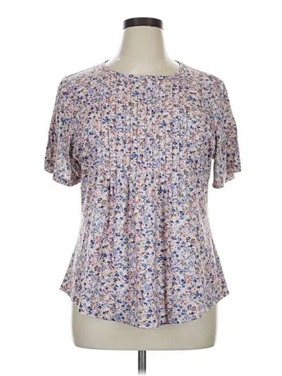 Pre-owned Fantaslook Short Sleeve Blouse In Blue