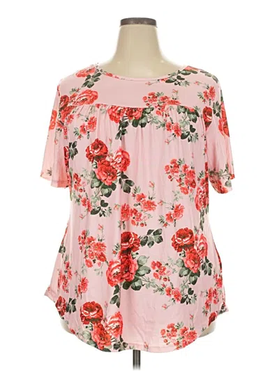 Pre-owned Fantaslook Short Sleeve Blouse In Pink