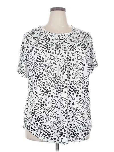 Pre-owned Fantaslook Short Sleeve Blouse In Silver