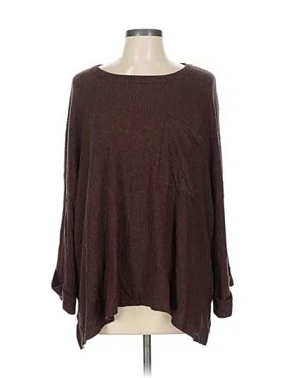 Pre-owned Fantastic Fawn 3/4 Sleeve T-shirt In Brown