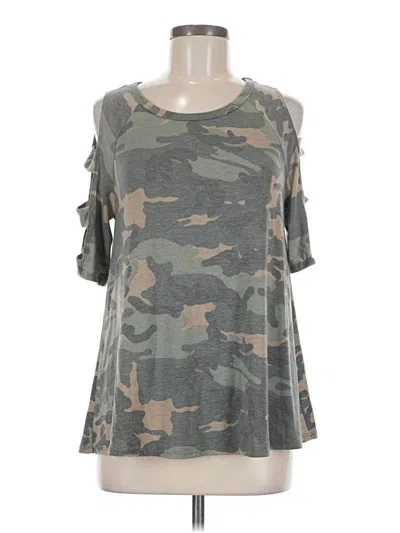 Pre-owned Fantastic Fawn 3/4 Sleeve T-shirt In Gray