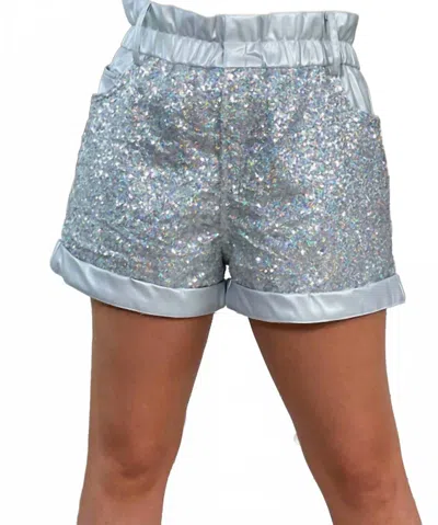 Fantastic Fawn Call Me Baby Shorts In Silver In Brown