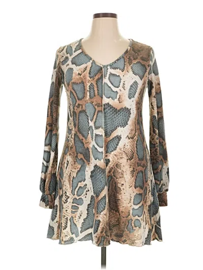 Pre-owned Fantastic Fawn Cocktail Dress In Brown