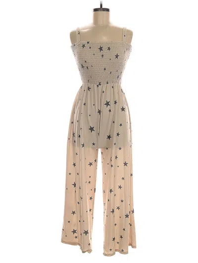 Pre-owned Fantastic Fawn Jumpsuit In White