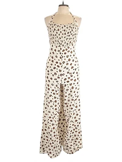 Pre-owned Fantastic Fawn Jumpsuit In White