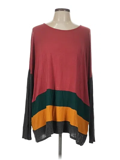 Pre-owned Fantastic Fawn Long Sleeve T-shirt In Burgundy