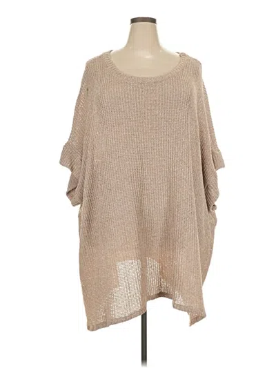 Pre-owned Fantastic Fawn Poncho In Tan