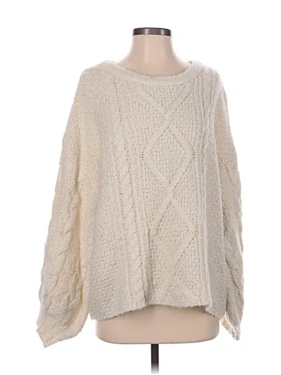 Pre-owned Fantastic Fawn Pullover Sweater In White