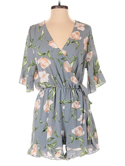 Pre-owned Fantastic Fawn Romper In Gray