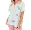 Fantastic Fawn What's All The Racket Top In White In White