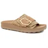 Fantasy Sandals Women's Korina Sandals In Natural Knit Raffia In Multi