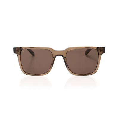 Faos Concept Men's Andros In Crystal Sepia With Stone Brown Lenses