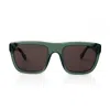 Faos Concept Men's Delos In Crystal Green With Stone Brown Lenses