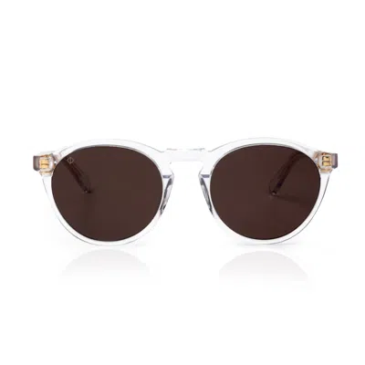 Faos Concept Men's Grey Tinos In Crystal White With Stone Brown Lenses
