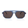 Faos Concept Men's Kythnos In Crystal Blue With Stone Brown Lenses