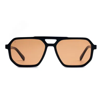 Faos Concept Men's Kythnos In Erevos Black With Pottery Brown Lenses