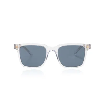Faos Concept Men's Neutrals Andros In Crystal White With Aegean Blue Lenses In Multi