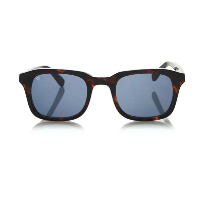 Faos Concept Men's Santorini In Marble Brown With Aegean Blue Lenses