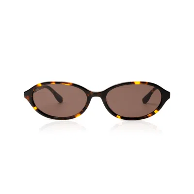 Faos Concept Women's Donousa In Marble Brown With Stone Brown Lenses