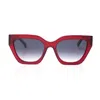 Faos Concept Women's Skyros In Crystal Red With Sunset Grey Lenses