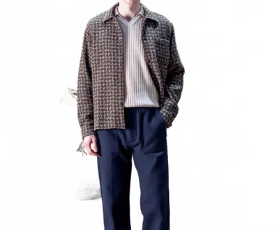 Far Afield Busey Long Sleeve Shirt In Dobby Architect In Multi