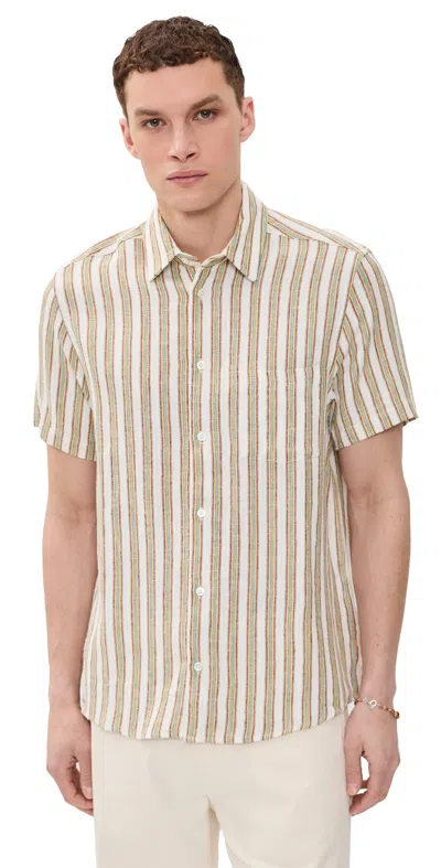Far Afield Canopy Classic Stripe Shirt White / Multi