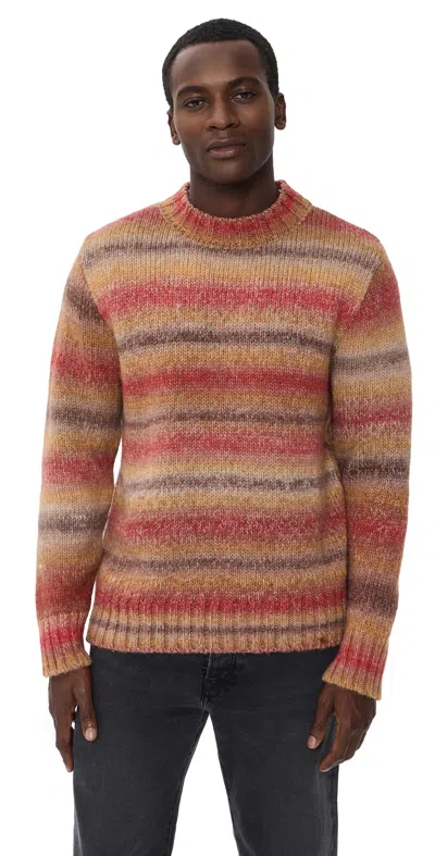 Far Afield Dieter Nepalese Sunset Sweater Red/multi Melange