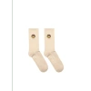 FAR AFIELD EMBROIDERED SOCKS IN OFF WHITE FROM