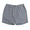 Far Afield Men's Blue Gingham Dekk Short In Blue