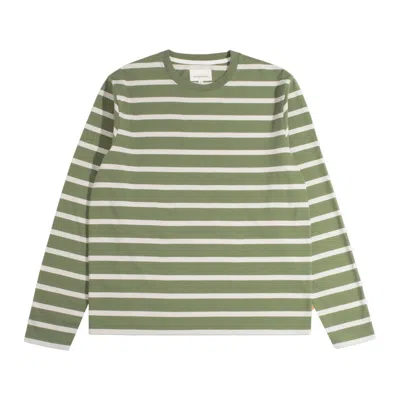Far Afield Men's Breton Stripe T-shirt - Green