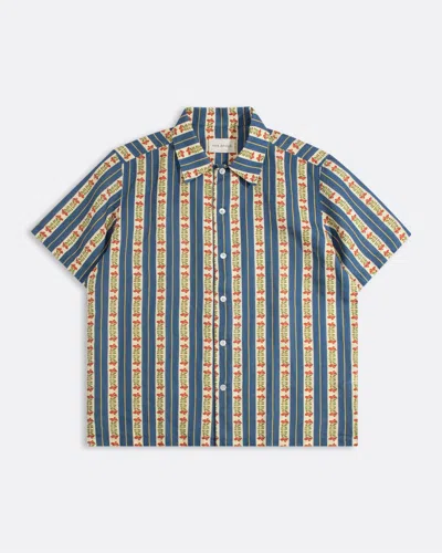 Far Afield Men's Busey Bay Stripe Shirt In Blue
