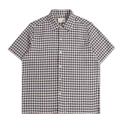 Far Afield Men's Busey Dobby Woven Check Shirt In Black