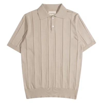 Far Afield Men's Neutrals Jacobs Knit Polo - Sand