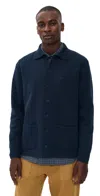 Far Afield Station Cardigan Navy Iris In Blue