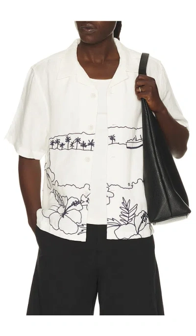 Far Afield Veloso Shirt In White
