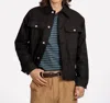 Far Afield Watts Button Front Jacket In Black In Black