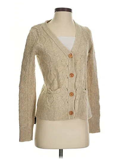 Pre-owned Far Away From Close Wool Cardigan Sweater In Brown